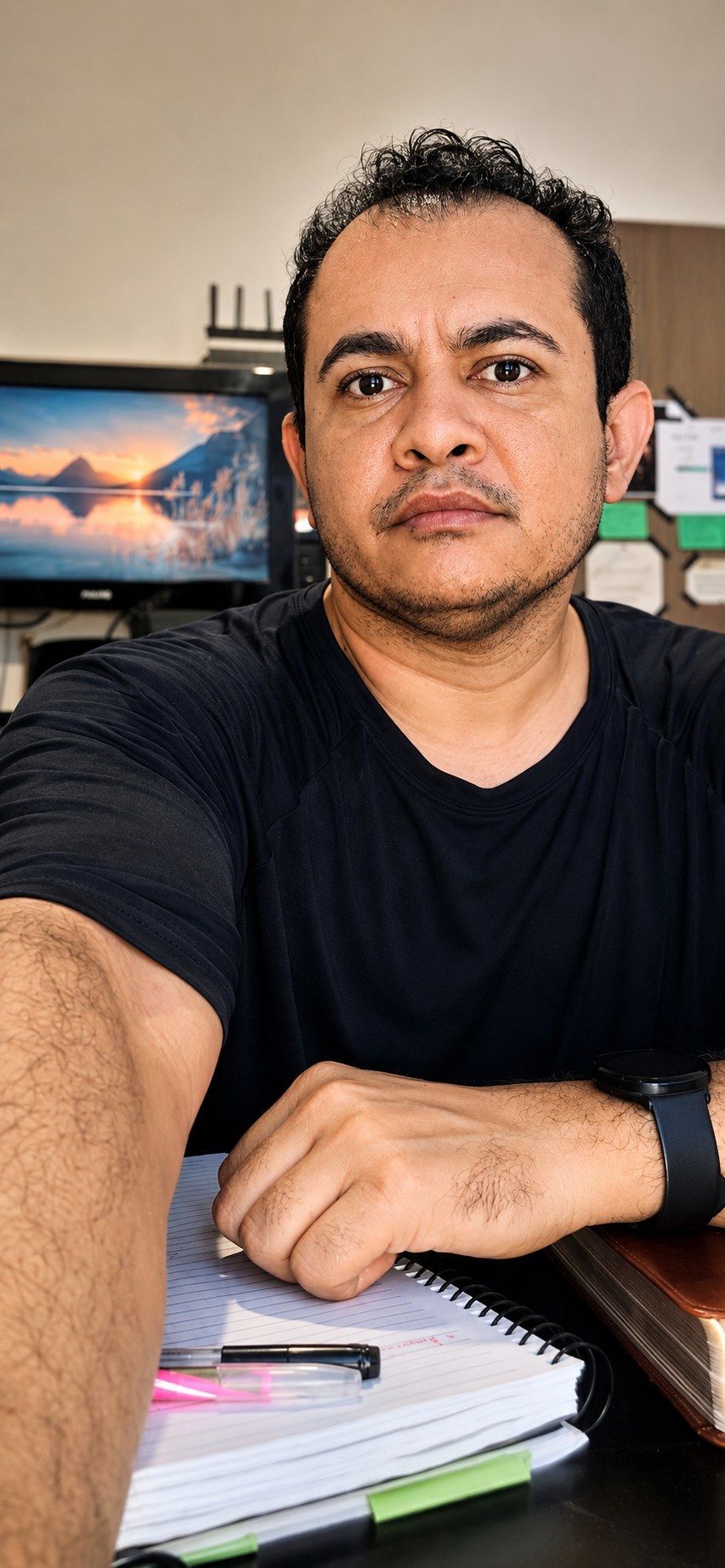 Pablo Anderson Moraes ensinando o estudo da Bíblia